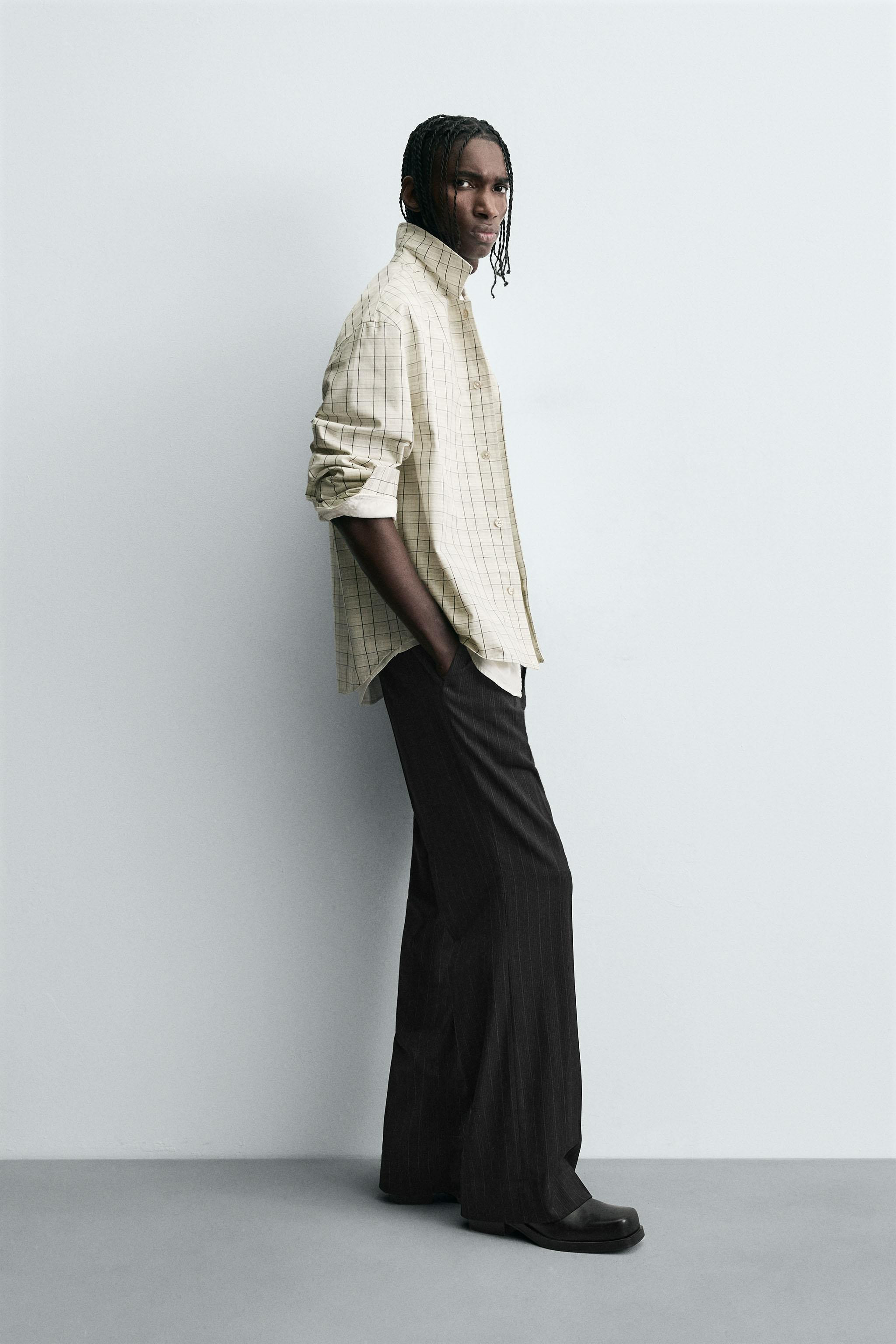 TEXTURED PLAID OVERSHIRT | Zara US