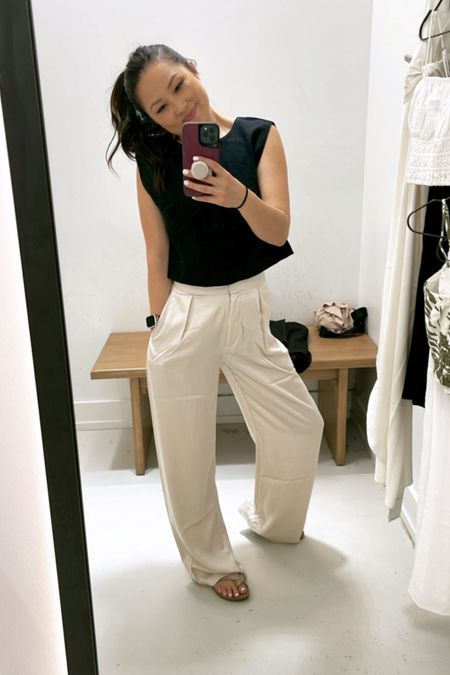 So many of you loved this Abercrombie look and I did too! Perfect elevated look for summer. I sized up x2 in these pants for a more comfortable fit.

Neutrals /Basics/ must haves /versatile pieces 

#LTKSeasonal #LTKstyletip #LTKunder100