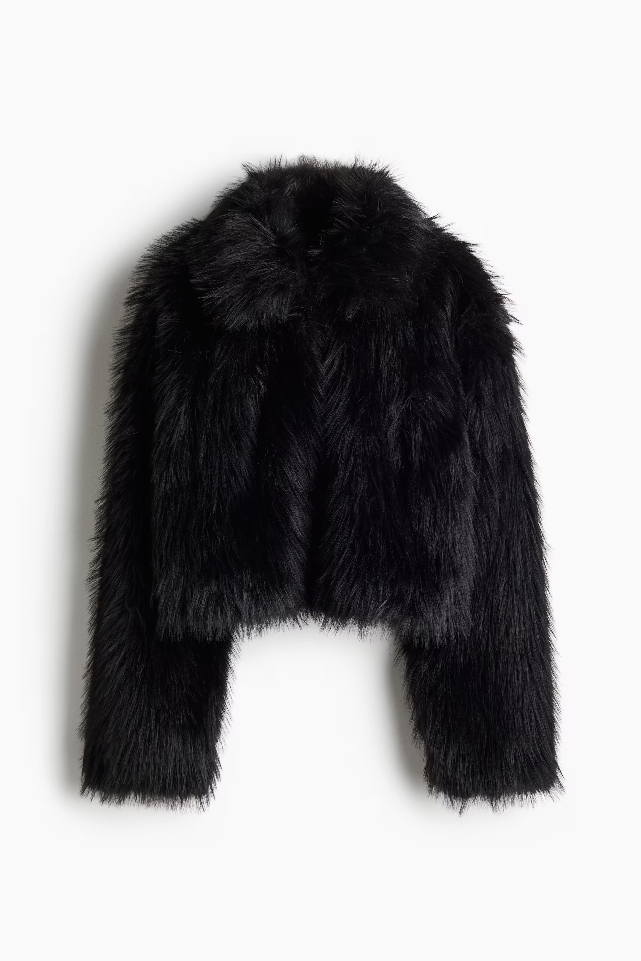 Cropped fluffy jacket | H&M (US + CA)