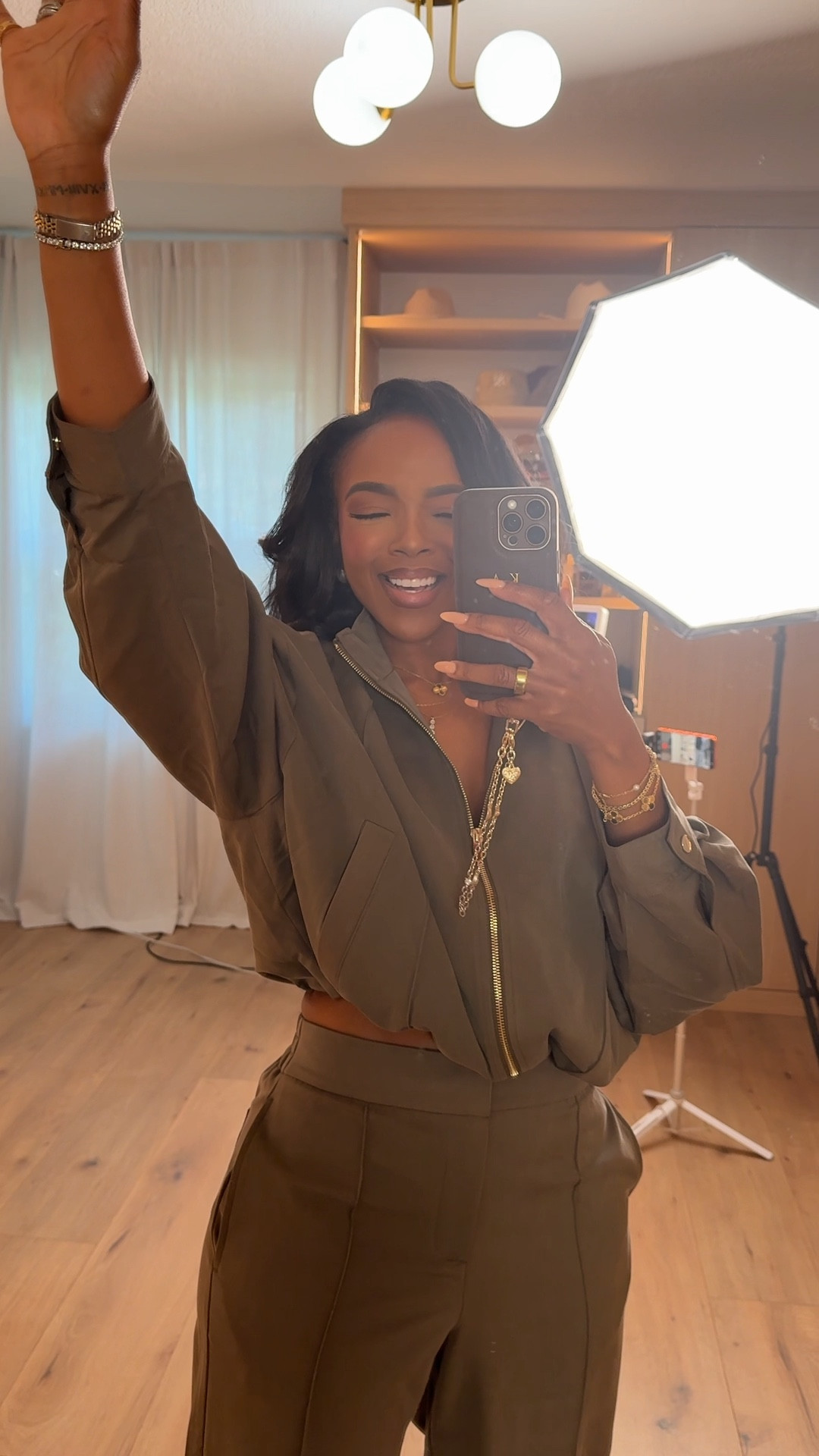 Scroll to shop 🤎  

Perfect for work days, dinner plans, or an effortlessly polished monochrome look.  

Follow me on Instagram and YouTube @kirasfashionfinds  