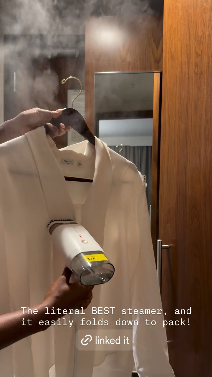 The literal BEST steamer, and it easily folds down to pack!