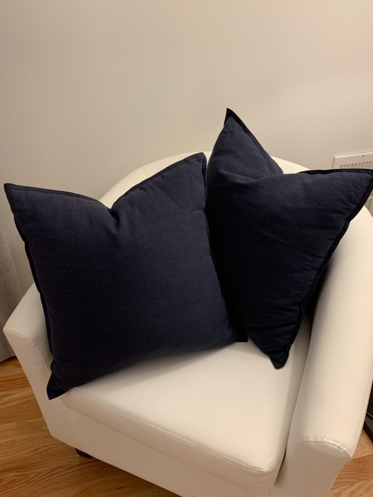 Foindtower Pack of 2, Decorative Linen Soild Throw Pillow Covers Soft Accent Cushion Case Boho Farmhouse Neutral Pillowcase for Couch Sofa Bedroom Living Room Home Decor 18 x 18 Inch Reddish Brown | Amazon (US)