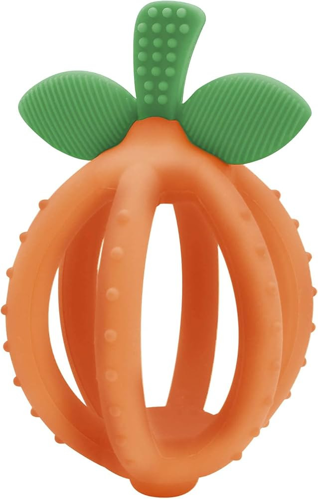 Itzy Ritzy Teething Ball & Training Toothbrush – Silicone, BPA-Free Bitzy Biter Clementine-Shap... | Amazon (US)