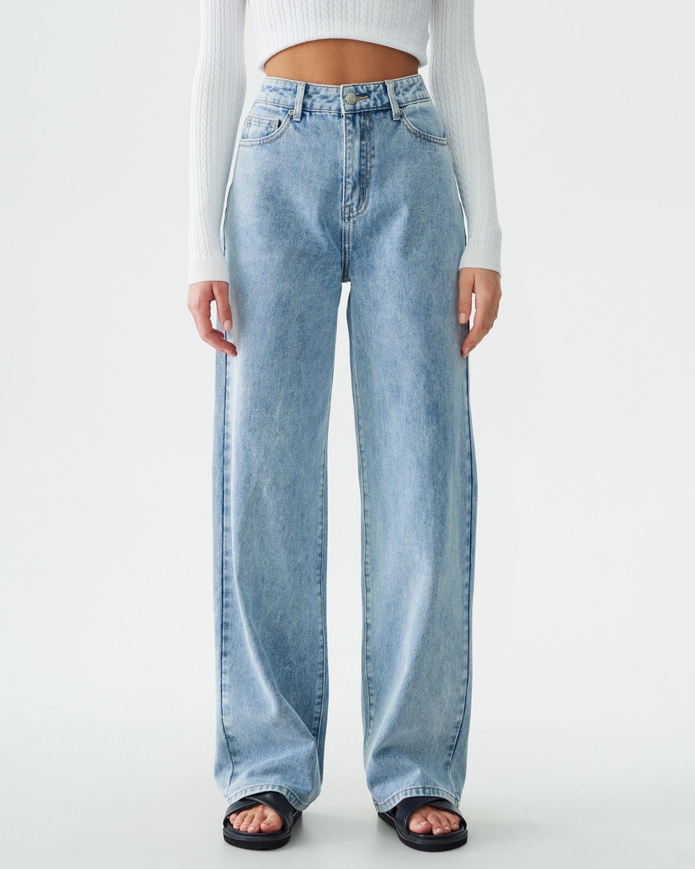 Calli - Wilder Jeans - High-Waisted (Light Blue Wash) Wilder Jeans | THE ICONIC (AU & NZ)