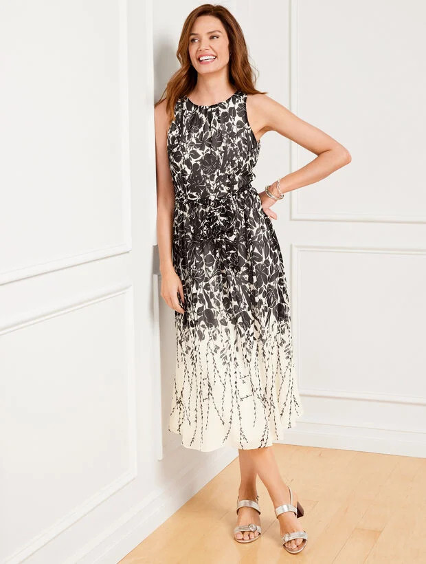 Trailing Tulips Midi Dress | Talbots