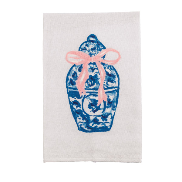 Painted Ginger Jar Towel | Mud Pie