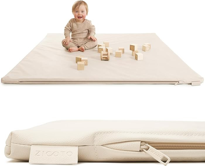 Stylish Padded Baby Play Mat for Your Boy or Girl - Extra Thick & Super Soft Vegan Leather Floor ... | Amazon (US)