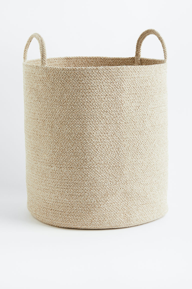H & M - Cotton Storage Basket - Beige | H&M (US + CA)