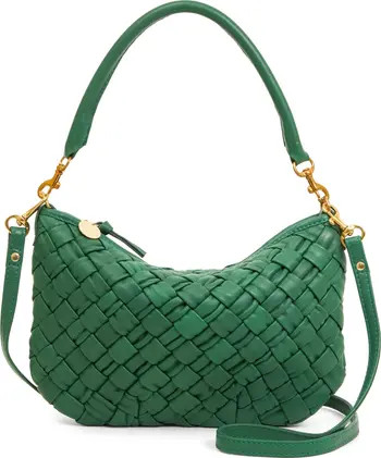 Clare V. Petit Moyen Woven Leather Messenger Bag | Nordstrom | Nordstrom
