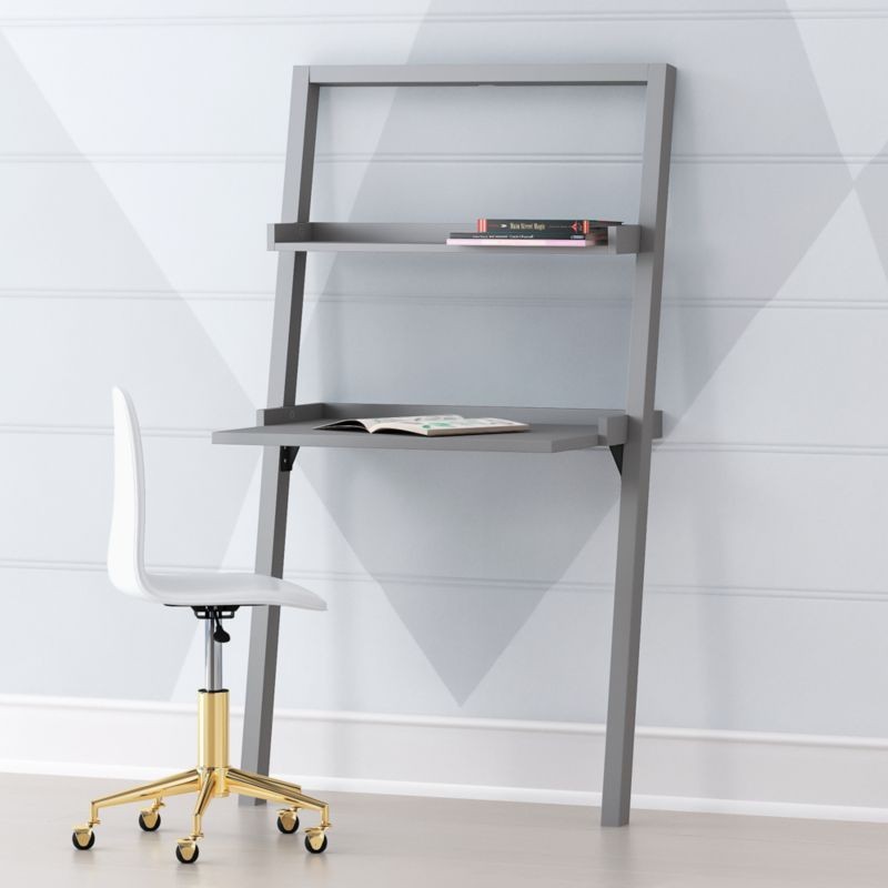 Kids Grey Little Sloane Leaning Desk | Crate & Barrel