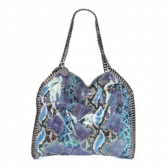 STELLA MCCARTNEY

Eco Python Oleographic Small Falabella Tote Navy | Fashionphile