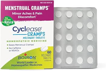 Boiron Cyclease Cramps Tablets for Relief from Menstrual Cramps, Aches, Pain, and Discomfort - 60... | Amazon (US)