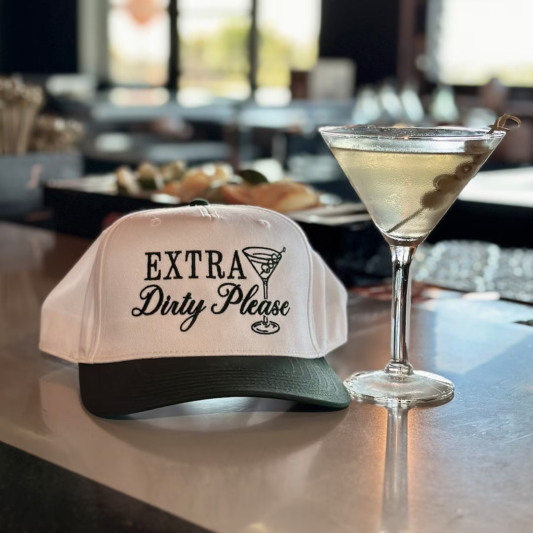 Extra Dirty Martini Trucker Hat: Embroidered Baseball Cap - Etsy | Etsy (US)