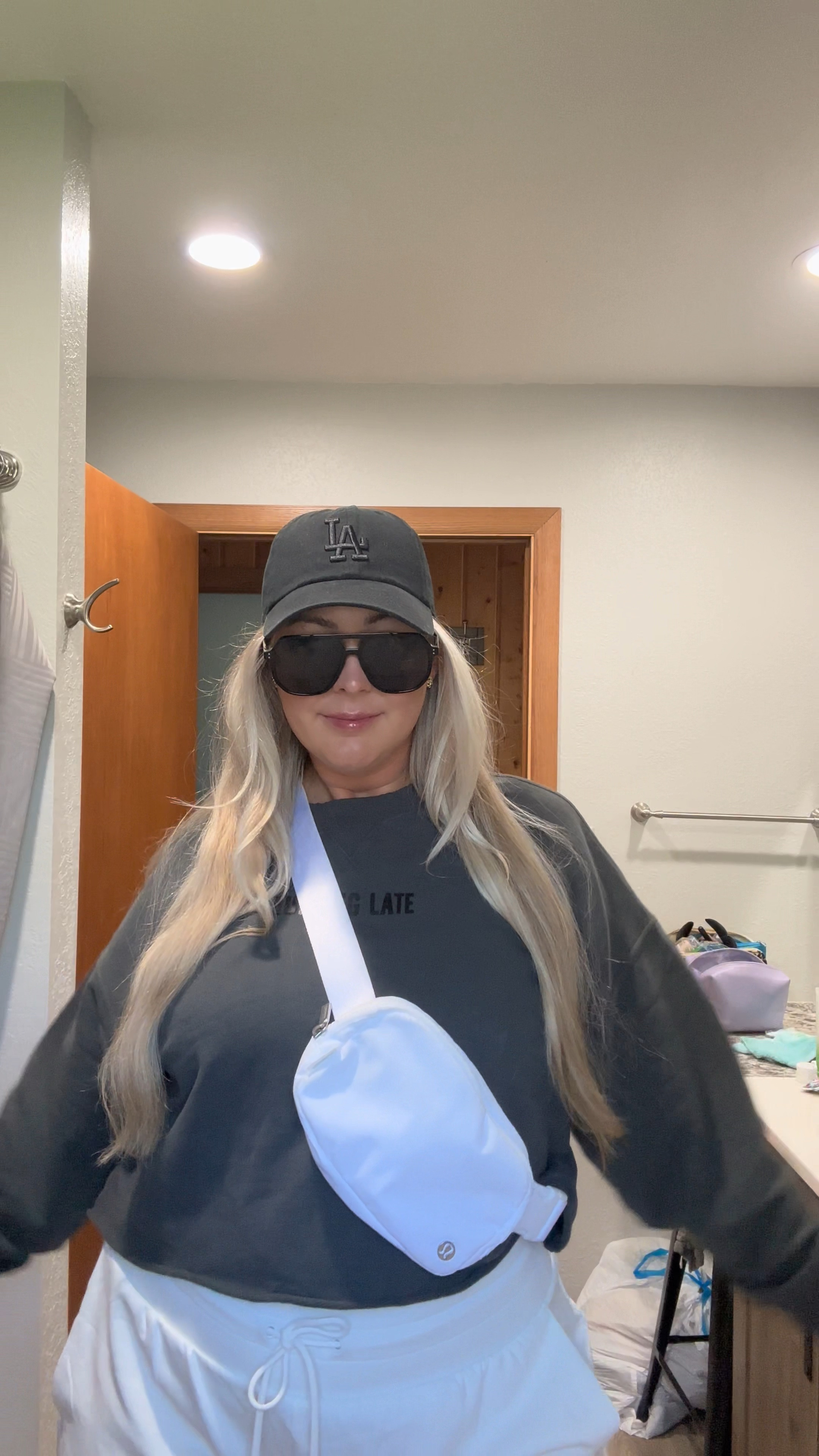 Comfy casual lake day outfit! Wearing large in sweatshirt, large in tank, and xl in shorts! 

Summer Outfit
Sandals
Travel outfit 

#LTKFindsUnder50 #LTKPlusSize #LTKStyleTip