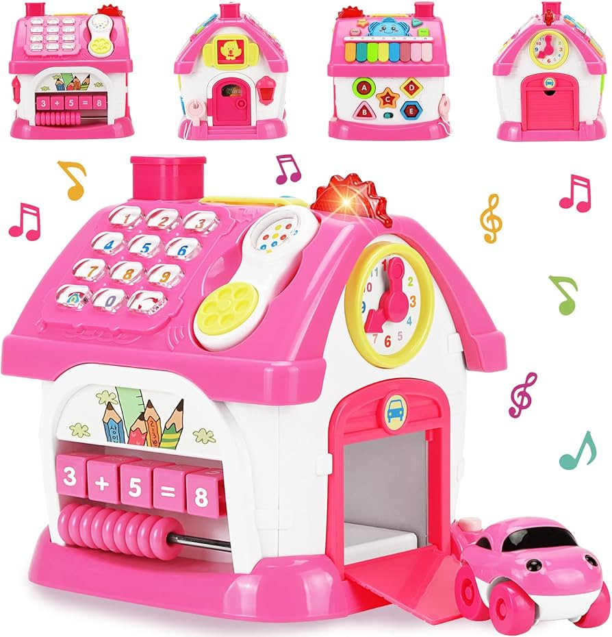 Toys for 1+ Year Old Girl Gifts: Montessori Musical Toddler Toys Age 1-2 - 8-in-1 Multi-Functiona... | Amazon (US)