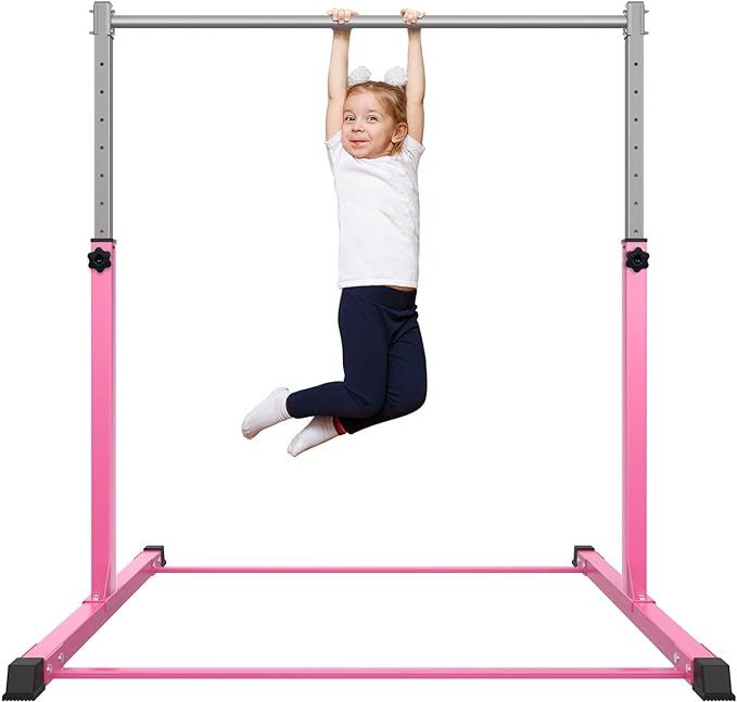 Gymnastics Bar for Kids Ages 3-15 for Home - Steady Steel Construction, Anti-Slip, Easy to Assemb... | Amazon (US)
