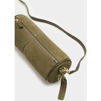 M&S Suede Cylinder Cross Body Bag Olive | Marks & Spencer (UK)