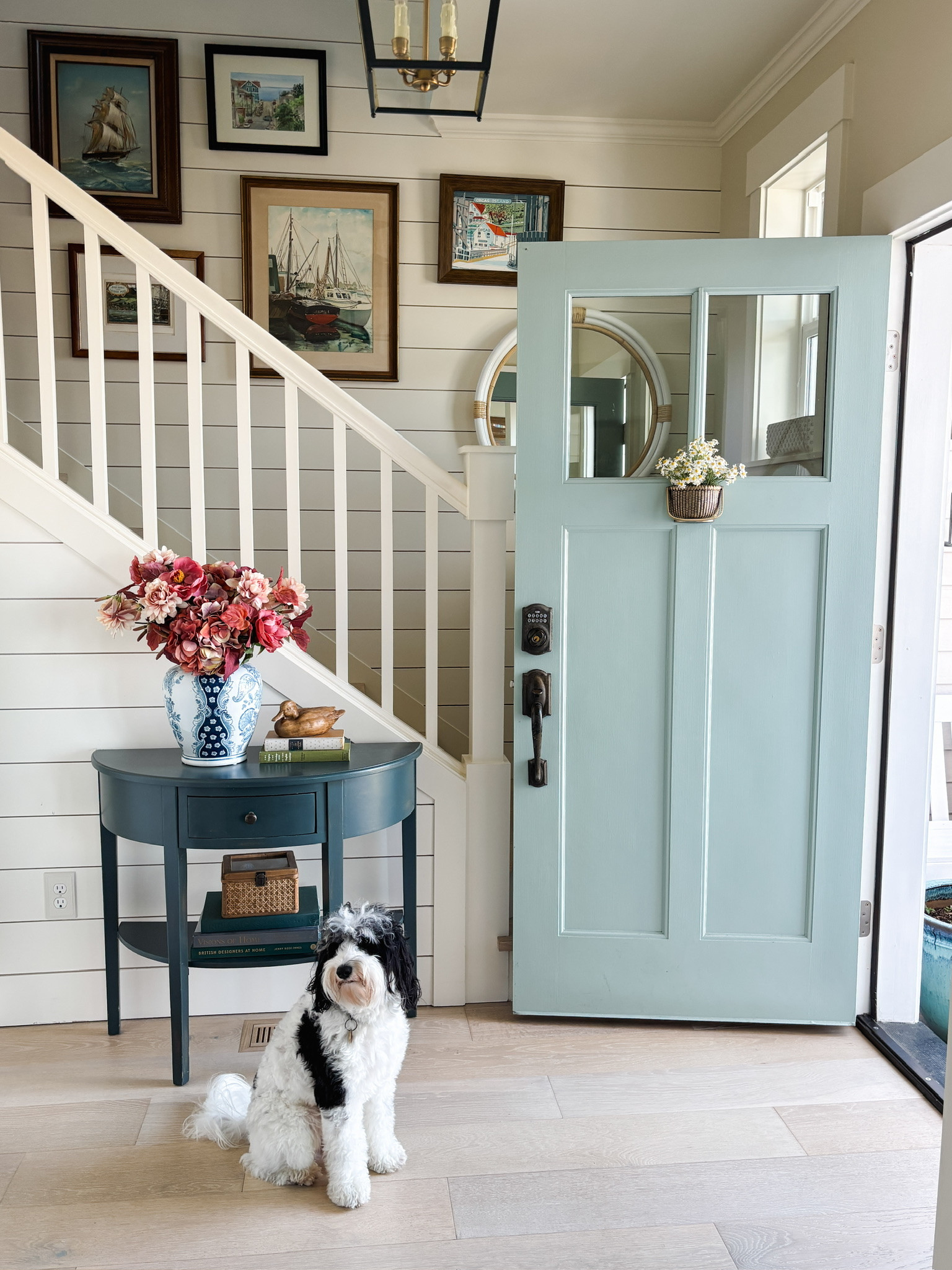 Entry sources - brass door knocker basket, table, cane boxes, “wood” duck 

#LTKSeasonal #LTKHome #LTKSaleAlert