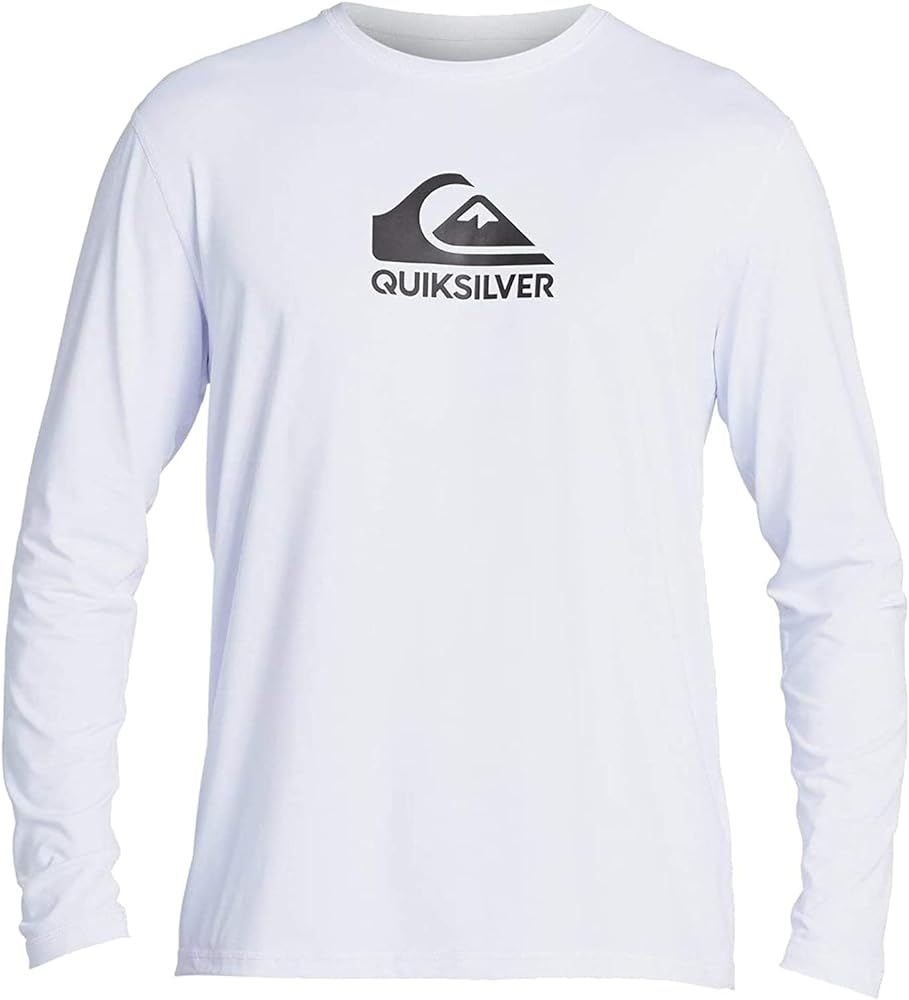 Quiksilver Men's Standard Solid Streak Long Sleeve Rashguard UPF 50 Sun Protection Surf Shirt | Amazon (US)