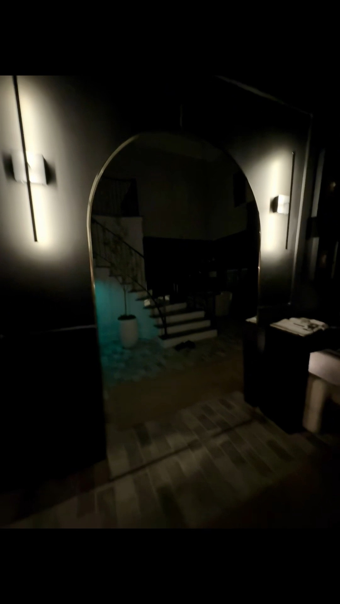 The foyer at night just hits different — moody, elevated, and intentional.

No hardwiring, no electrician, no stress. These rechargeable wall sconces plug in with a Type-C right at the base, and the remote lets you switch light temperatures depending on the vibe. I keep a small wireless power bank on hand and they last for hours.

The oversized gold floor mirror from Wayfair is always the moment. Every guest stops here. The polished gold frame adds warmth, and the leaner style means no mounting, no wall damage, no headache.

Proof that you don’t need a massive budget to create a high-end, designer look — just intentional choices.

Everything linked in my LTK.

#LTKHome #LTKOver40