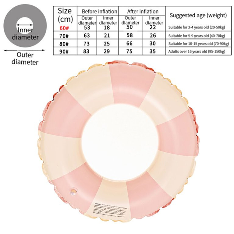 Pool Floats Swimming Rings - Inflatable Tubes Floaties Toys for Kids Adults,60，G194106 - Walmar... | Walmart (US)