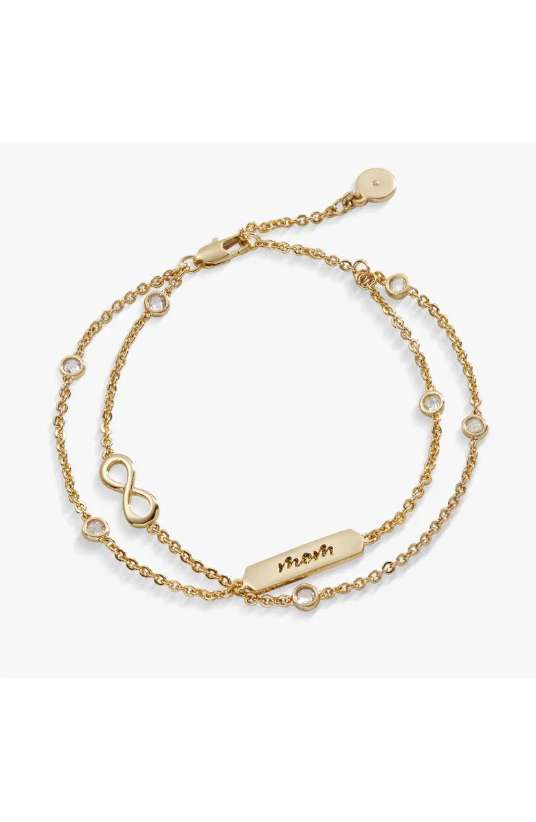 Mom' Infinity Chain Bracelet, Adjustable | Nordstrom