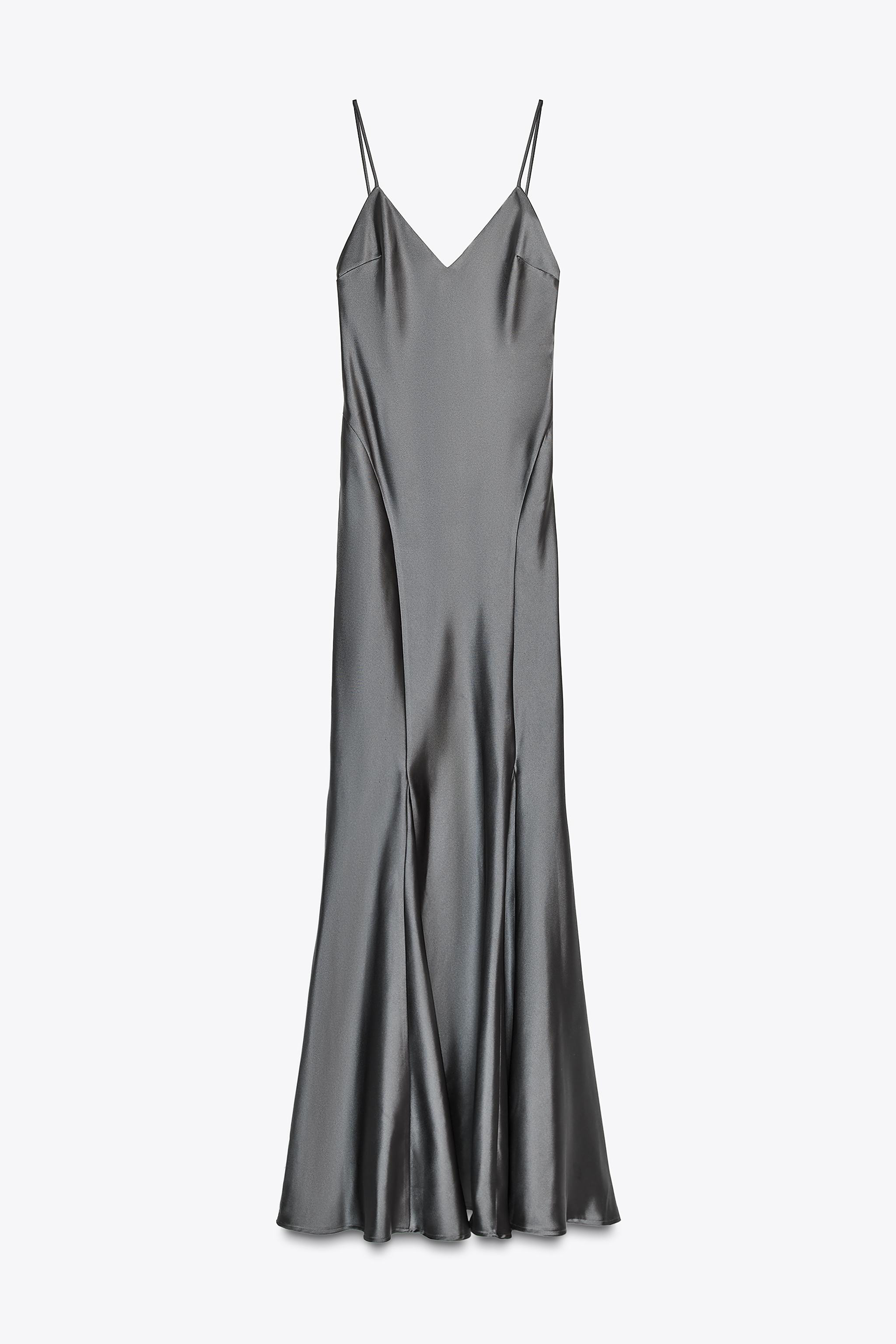 SATIN EFFECT LONG DRESS | Zara US
