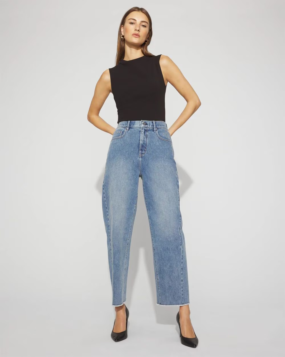 Extra High-Rise Barrel Jean | White House Black Market