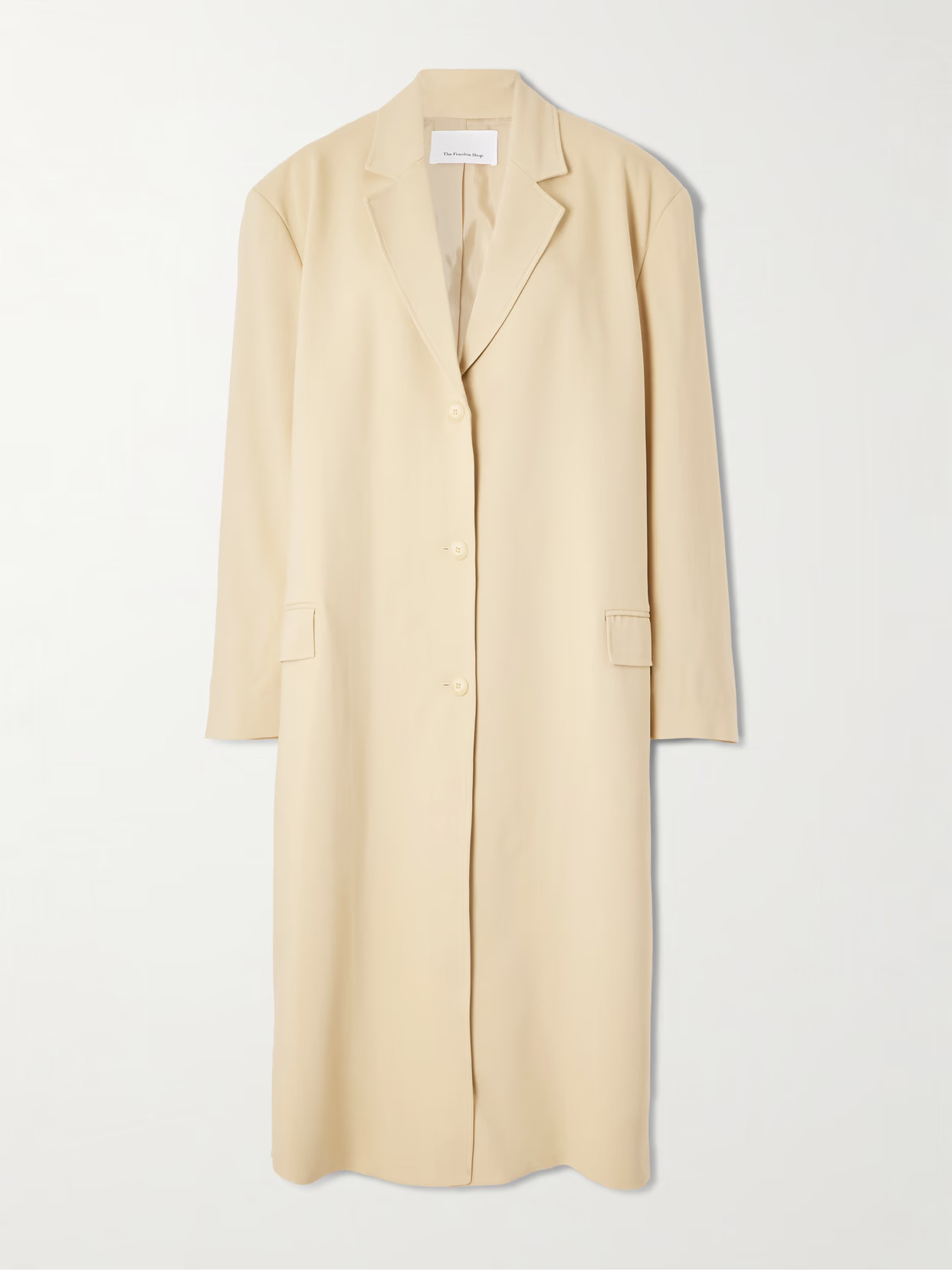 The Frankie Shop - Tribeca Oversized Woven Coat - Neutrals | NET-A-PORTER (US)