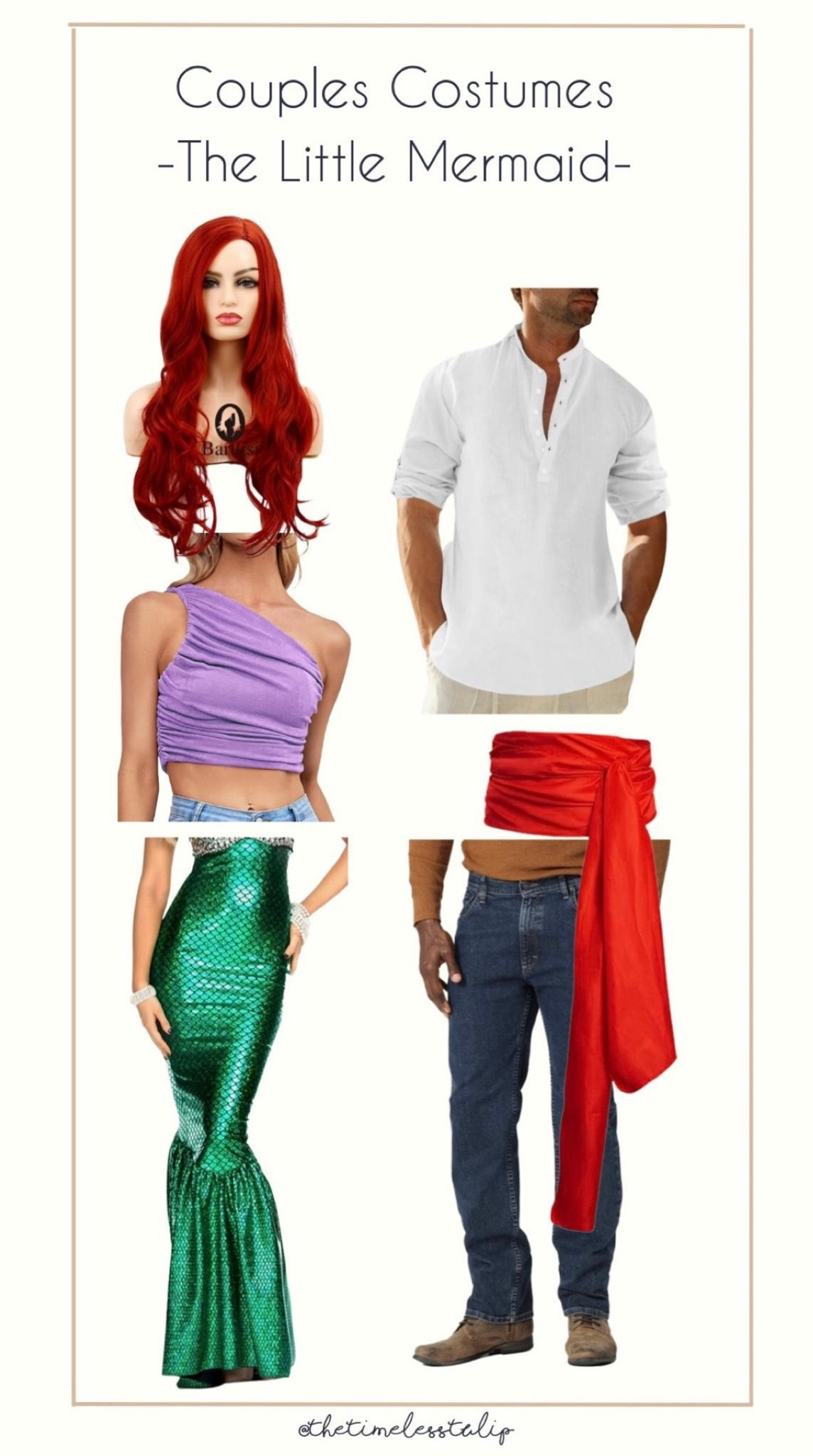 Easy Couples costume from Amazon!! 

Ariel & Prince Eric costume | little mermaid costume | Amazon costume | costume for men or guys who don’t like to dress up | easy DIY costume | Disney couples costume | little mermaid movie 

#LTKstyletip #LTKfindsunder50 #LTKHalloween