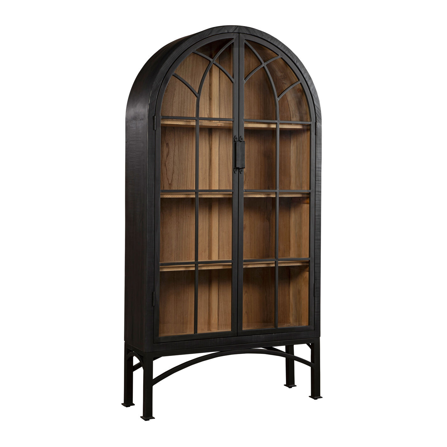 Astle Reclaimed Wood And Iron Display Cabinet - World Market | World Market
