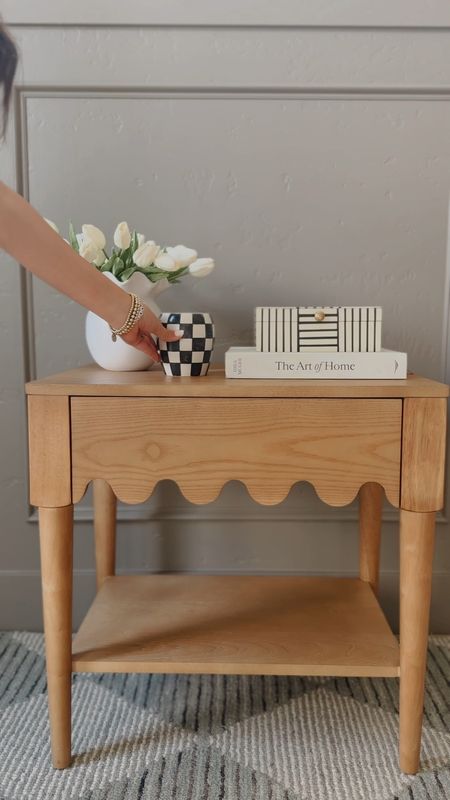 Wood scalloped nightstand now on sale on Amazon!
Boujee on a budget
Amazon home
Bedroom

#LTKSaleAlert #LTKHome #LTKVideo