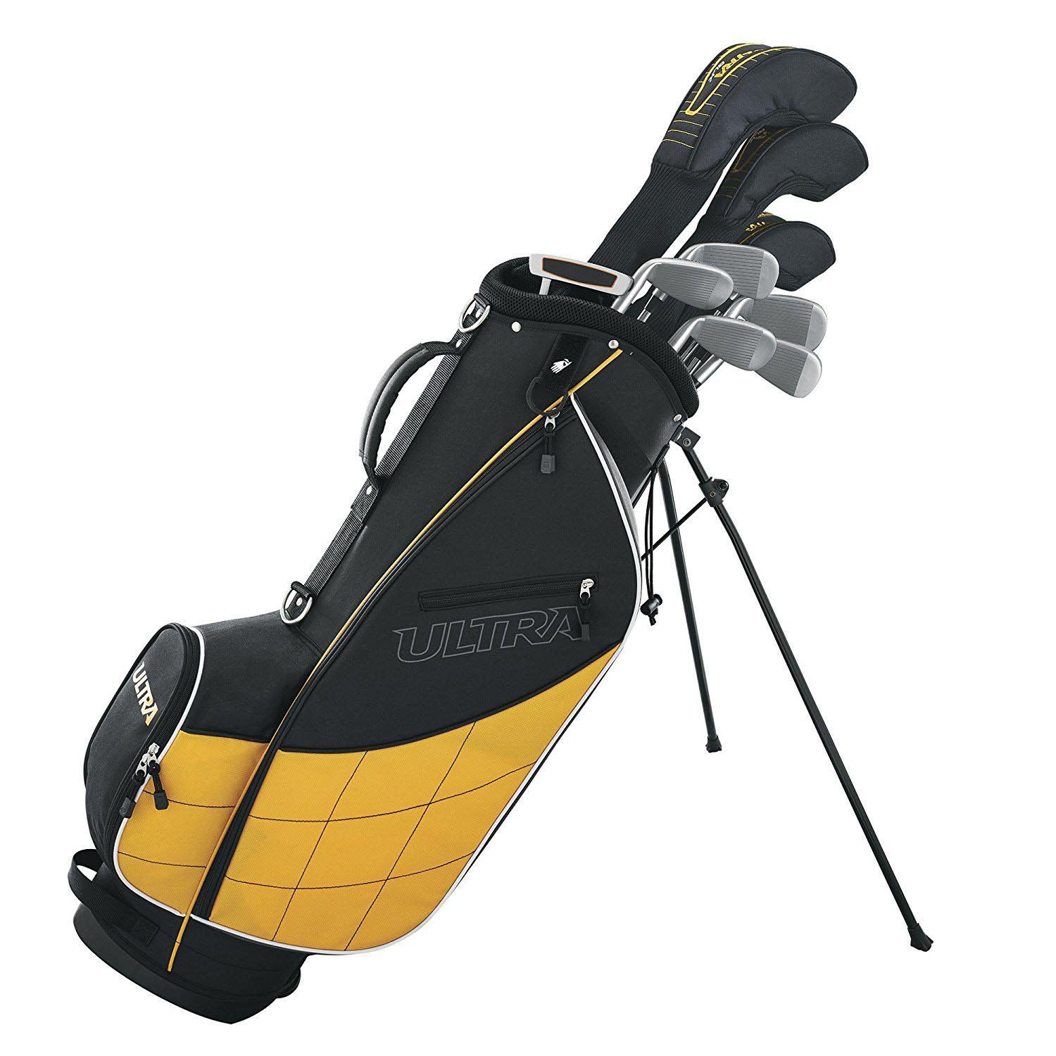Wilson Ultra Men's Complete 13 Piece Right Handed Golf Club Set & Stand, Yellow | Walmart (US)