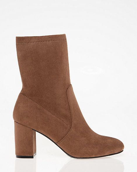 Stretch Almond Toe Sock Bootie
		STYLE: 356699 | Le Chateau Stores Inc.