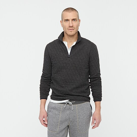 Quilted half-zip pullover | J. Crew US