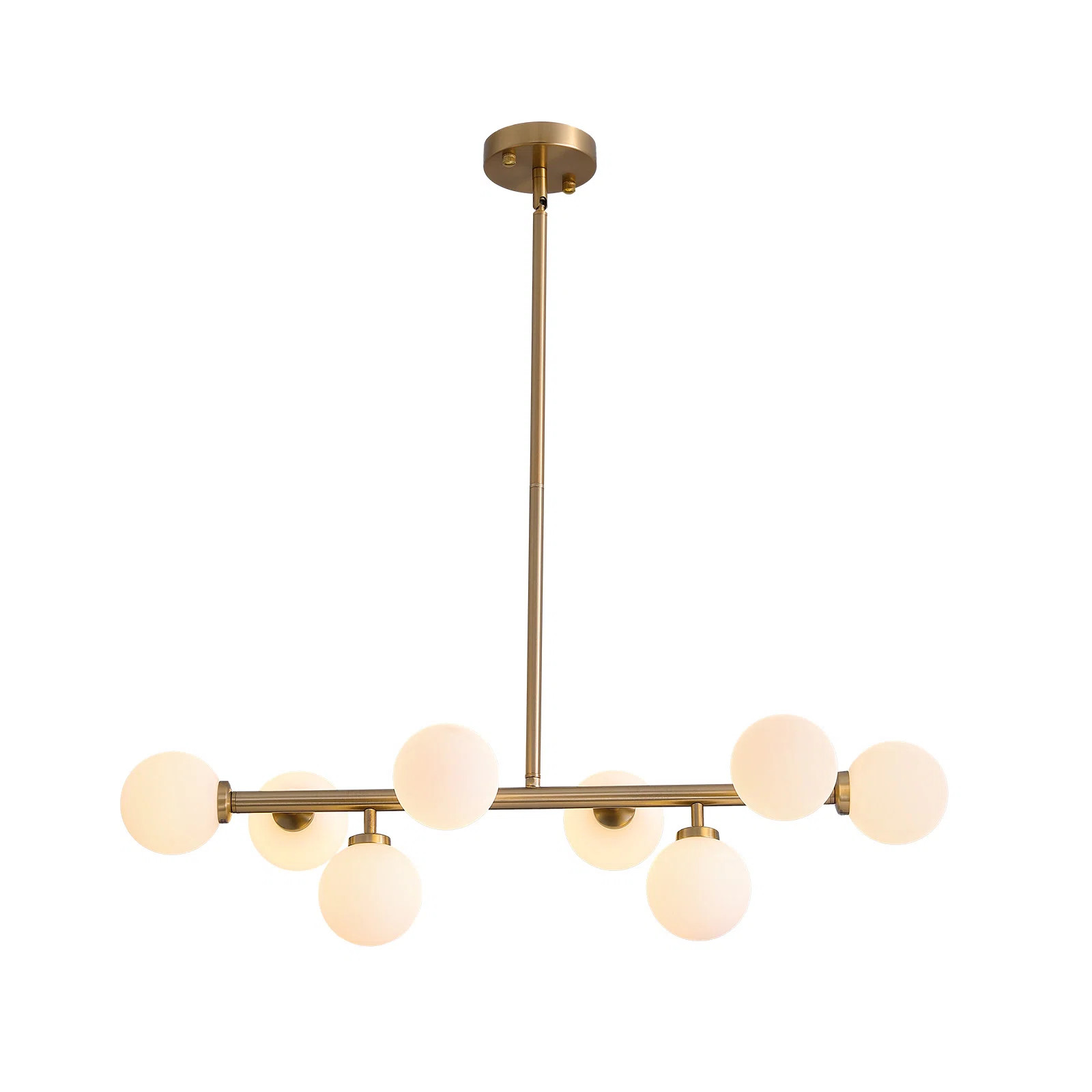 Jewellia 8 - Light Dimmable Sputnik Modern Linear Chandelier | Wayfair North America