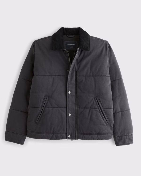 Men's Workwear Puffer | Men's Coats & Jackets | Abercrombie.com | Abercrombie & Fitch (US)