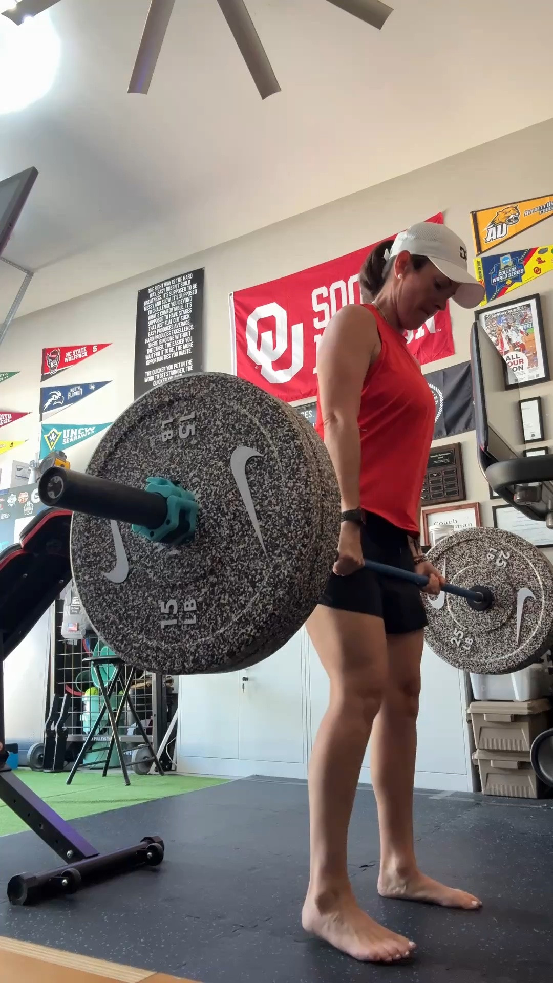 Deadlifts are both life and death at the same time. How is that even possible? I LOVE the @Nike US Grind Bumper plates though! Never workout without them!

#LTKdayinmylife #LTKfitnessgoals #LTKActive