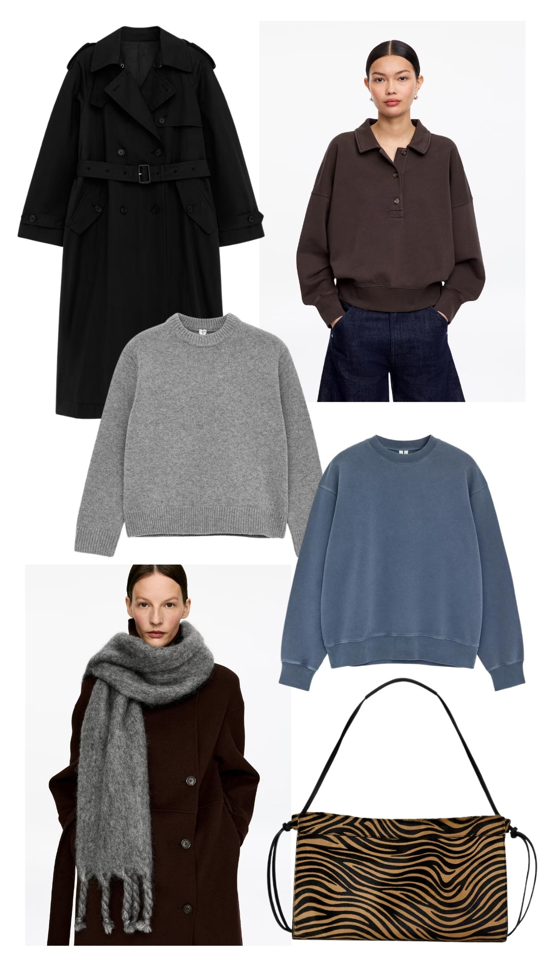 What I wore in New York from Arket, for a brisk spring city break. Neutral knits, a zebra print bag and a black trench coat 

 #LTKspring #LTKstyletip