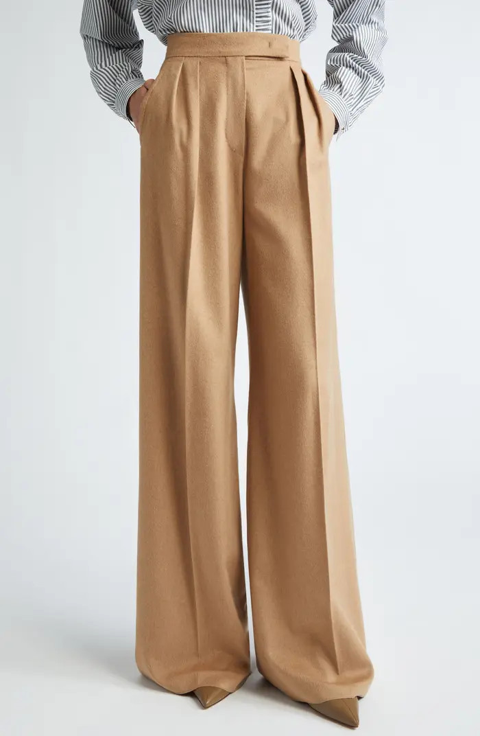 Max Mara Fagus Wool Blend Wide Leg Pants | Nordstrom | Nordstrom