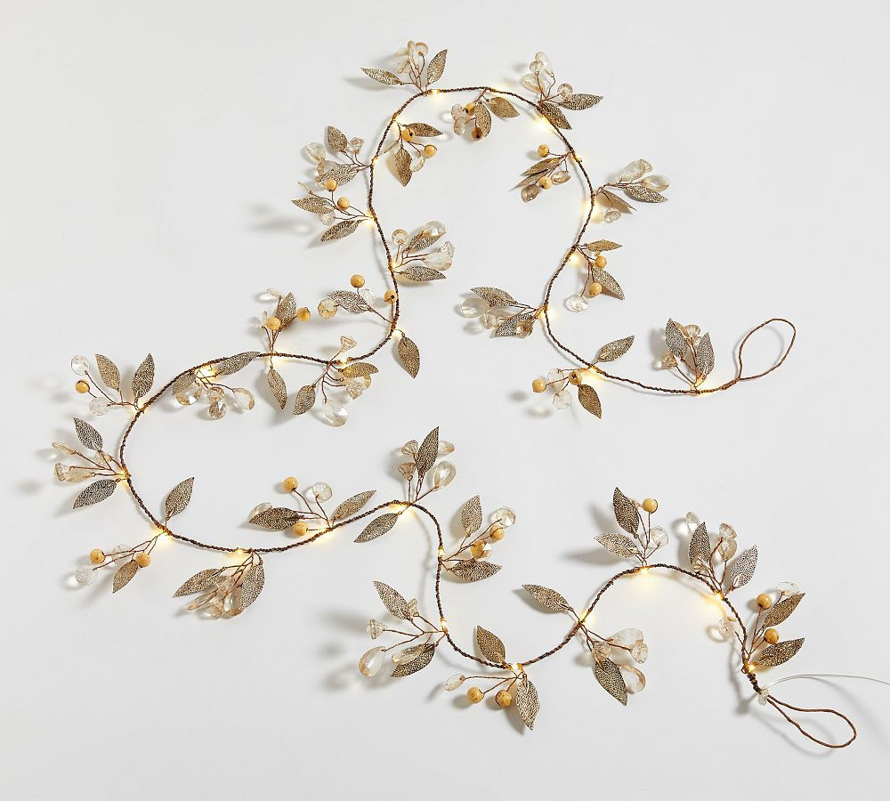 Rustic Leaf String Lights, 6 Ft. | Pottery Barn (US)