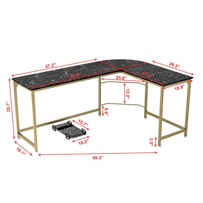 Sabahat Reversible L-Shape Desk | Wayfair Professional