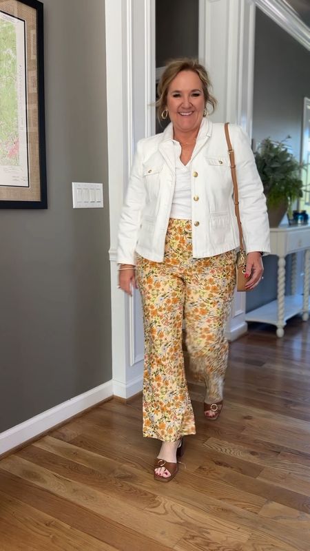 Loft pants styled for the office or casual 
Pants all size 12 reg 
Blazer size 12
White denim jacket size 12
Puff sleeve light wash denim jacket size XXL 15% off with code NANETTE15
White polo size L
Cowl neck sweater size L 10% off with code NANETTE20
Striped sweater size XL 20% off code NANETTESP24

#LTKworkwear #LTKover40 #LTKsalealert