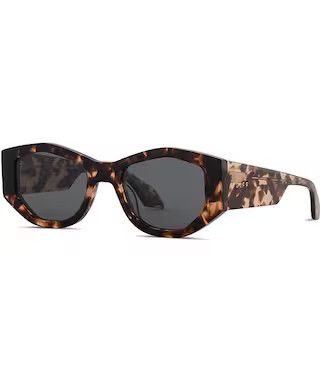 Zoe 52mm Angled Polarized Lens Tortoise Sunglasses | Dillard's