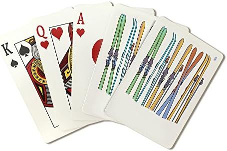 Lantern Press Skis in Snow (52 Playing Cards, Poker Size Card Deck with Jokers) | Amazon (US)