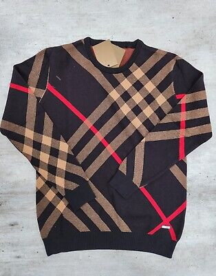 New Sweater Men's Burberry Cotton Regular US Size With Tags Regular Size | eBay US