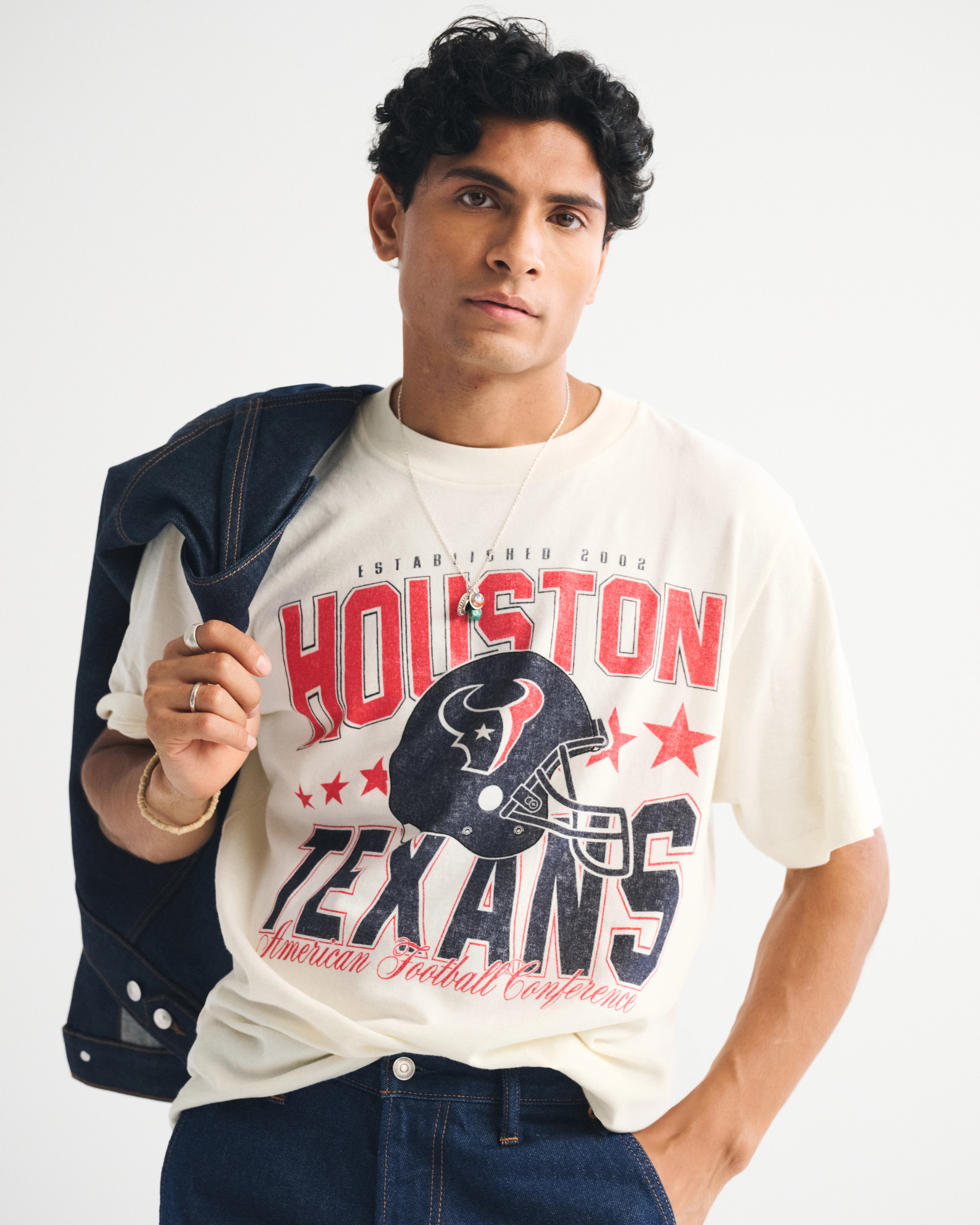 Houston Texans Vintage-Inspired Graphic Tee | Abercrombie & Fitch (US)