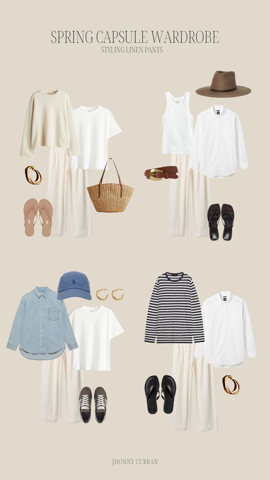 Spring capsule wardrobe: styling linen pants! Spring outfit, summer outfit.

#LTKItBag #LTKStyleTip #LTKShoeCrush