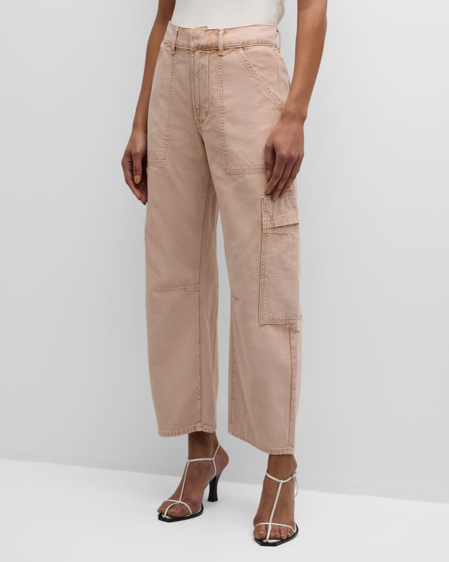 Citizens of Humanity Marcelle Straight Twill Cargo Pants | Neiman Marcus