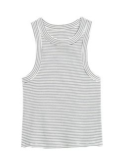 Striped Rib-Knit Cropped Tank Top for Women | Old Navy (US)